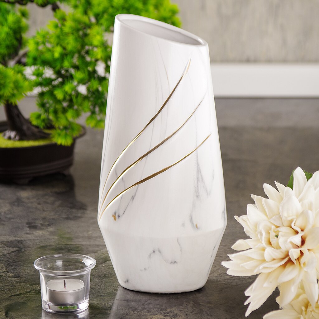 Vase für Trockenblumen, Keramik, Tischplatte, 29 cm